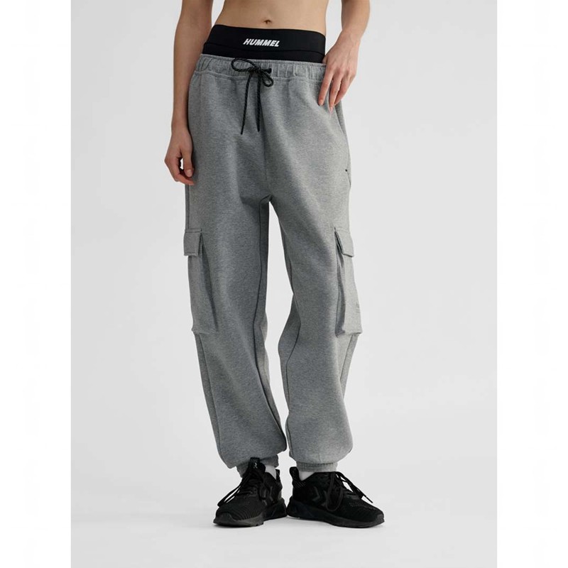 Hummel Tech Fleece Loose Cargo Hose Herren Grau | 104080-690