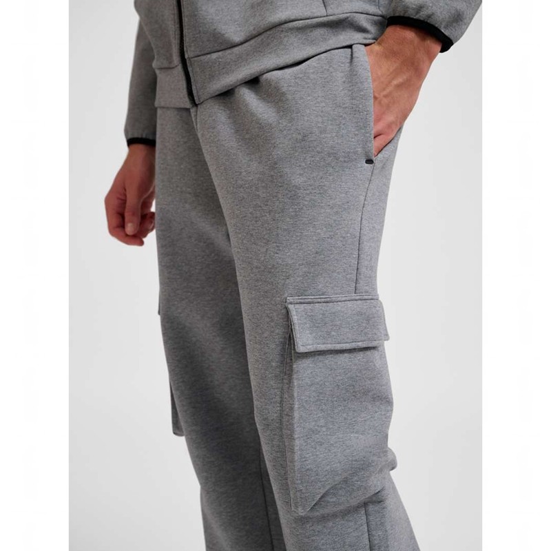 Hummel Tech Fleece Loose Cargo Hose Herren Grau | 104080-690