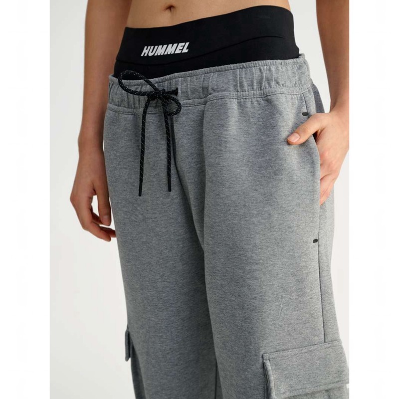 Hummel Tech Fleece Loose Cargo Hose Herren Grau | 104080-690