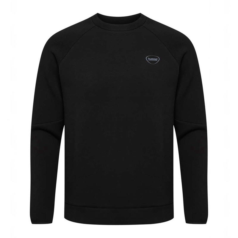 Hummel Tech Fleece Regular Crew Hose Herren Schwarz | 230364-445
