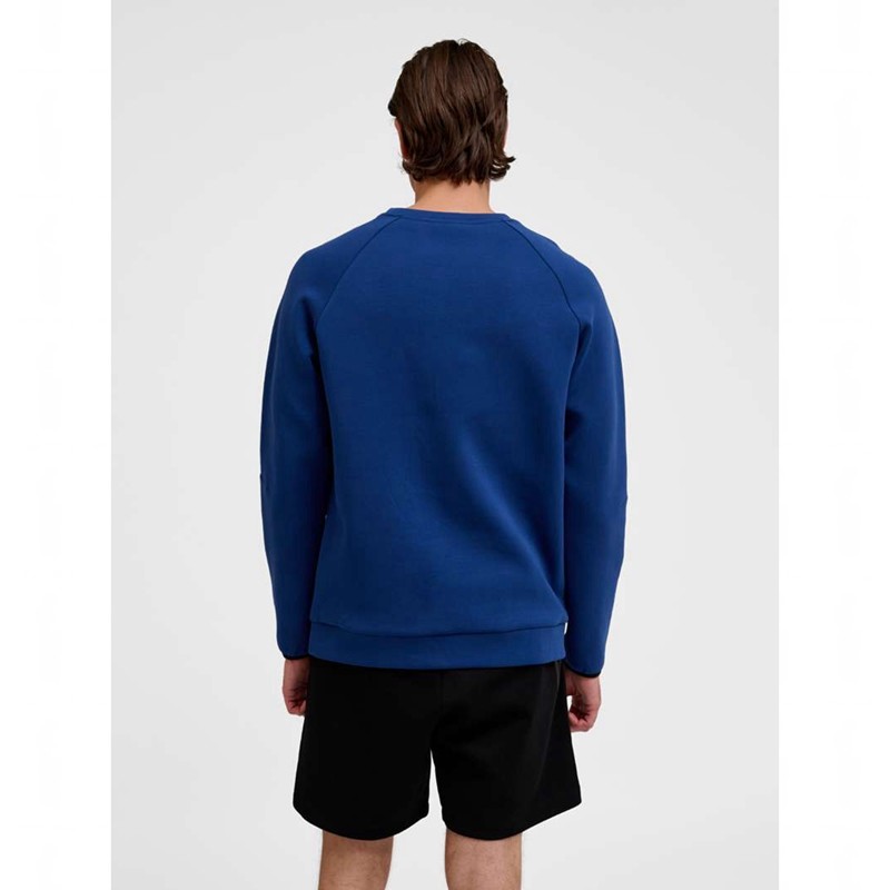 Hummel Tech Fleece Regular Crew Sweatshirt Herren Blau | 659649-632