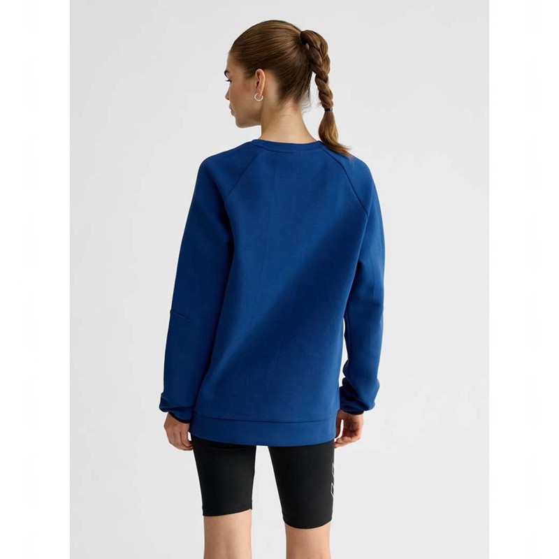 Hummel Tech Fleece Regular Crew Sweatshirt Herren Blau | 659649-632
