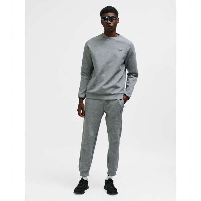 Hummel Tech Fleece Regular Crew Sweatshirt Herren Grau | 274845-476
