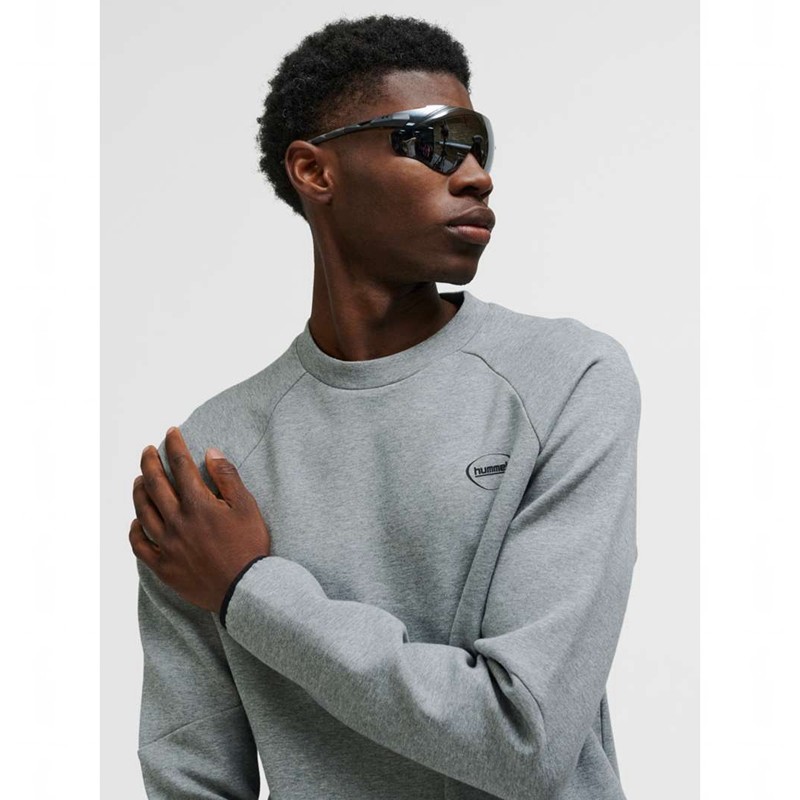 Hummel Tech Fleece Regular Crew Sweatshirt Herren Grau | 274845-476