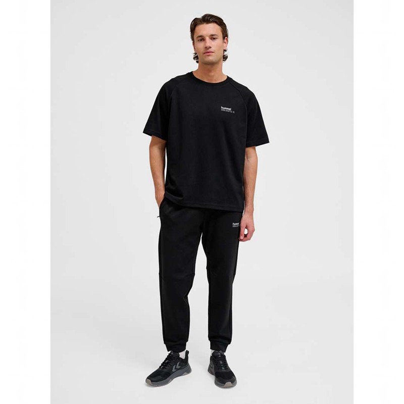 Hummel Tech Fleece Regular Hose Herren Schwarz | 729055-825