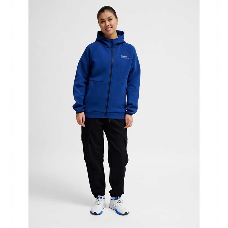 Hummel Tech Fleece Regular Zip Hoodie Damen Blau | 462441-000