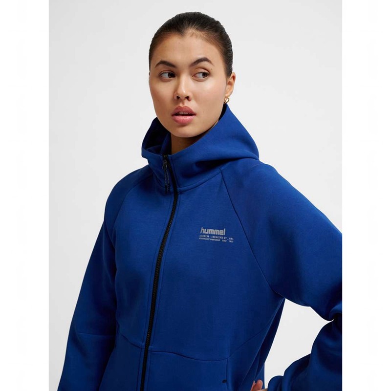 Hummel Tech Fleece Regular Zip Hoodie Damen Blau | 462441-000