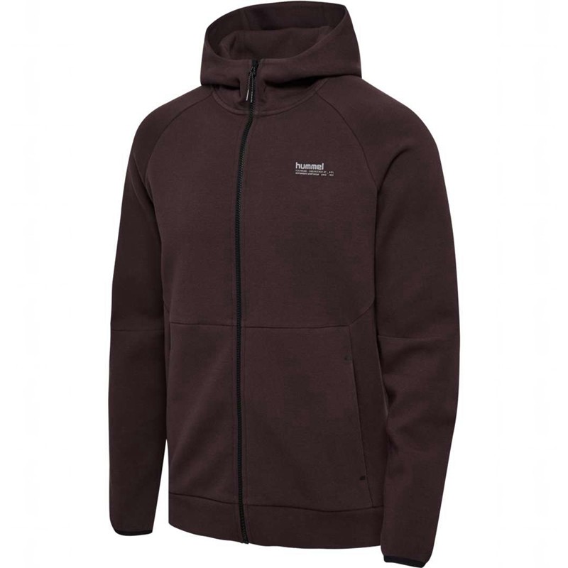Hummel Tech Fleece Regular Zip Hoodie Damen Bordeaux | 132633-117