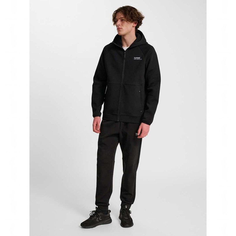 Hummel Tech Fleece Regular Zip Hoodie Herren Schwarz | 092904-872