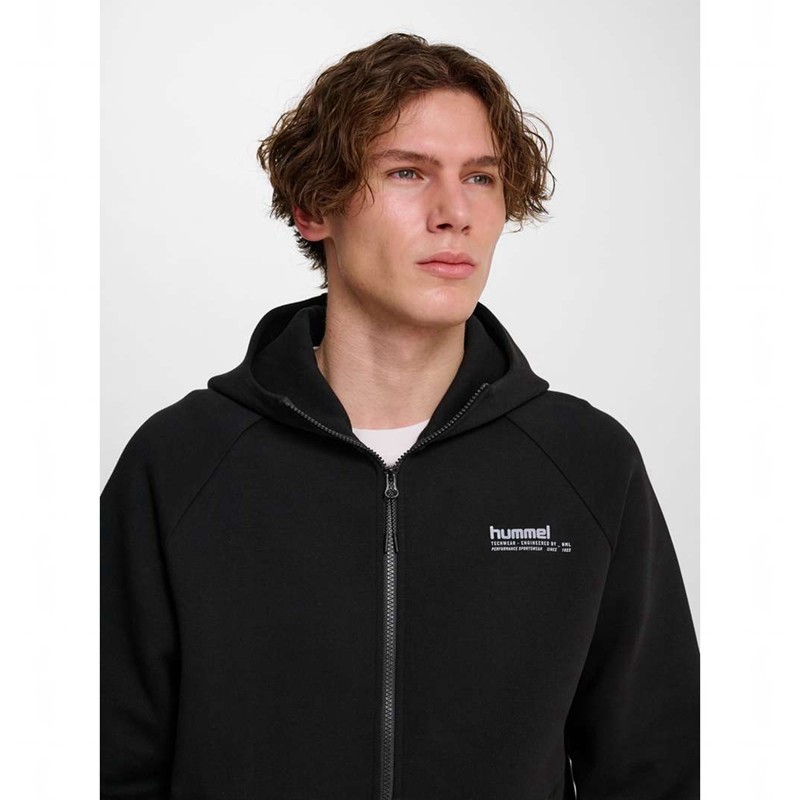 Hummel Tech Fleece Regular Zip Hoodie Herren Schwarz | 092904-872