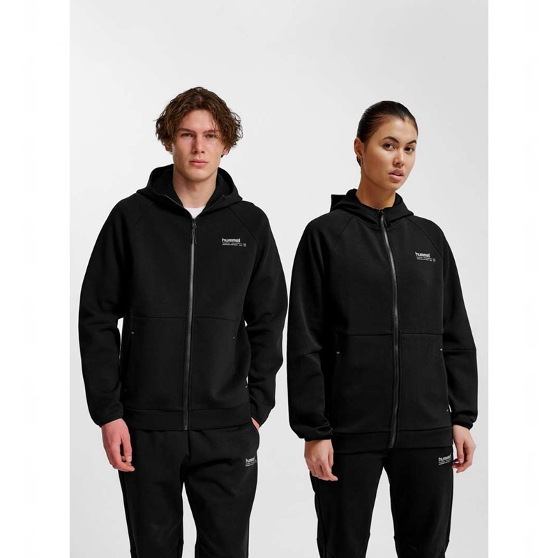 Hummel Tech Fleece Regular Zip Hoodie Herren Schwarz | 092904-872