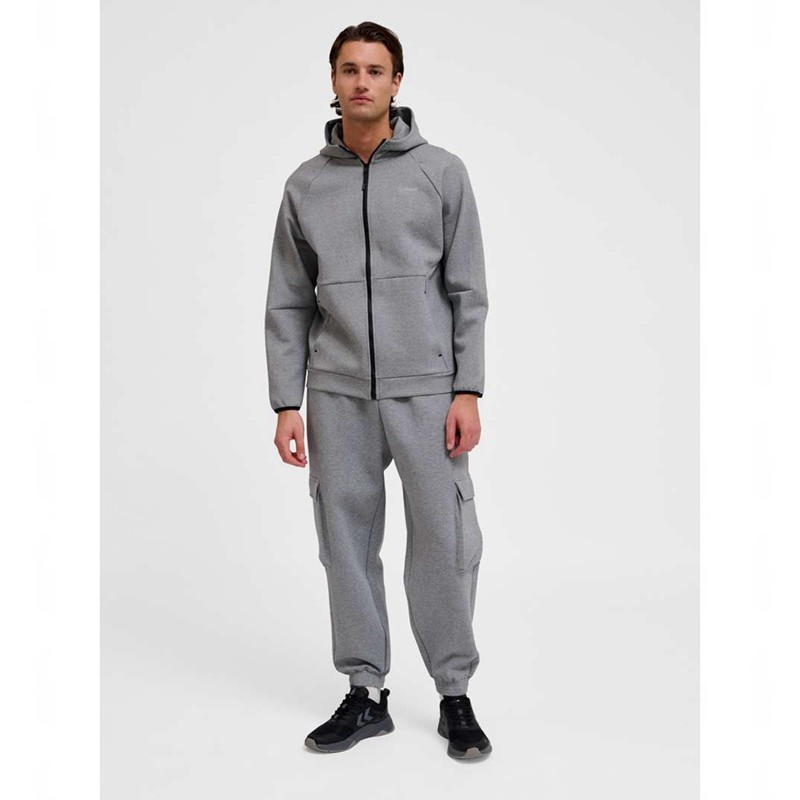 Hummel Tech Fleece Regular Zip Hoodie Herren Grau | 894053-785