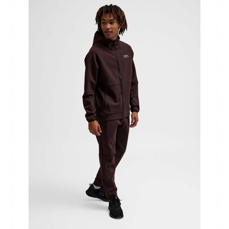 Hummel Tech Fleece Regular Zip Hoodie Herren Schokolade | 082898-946