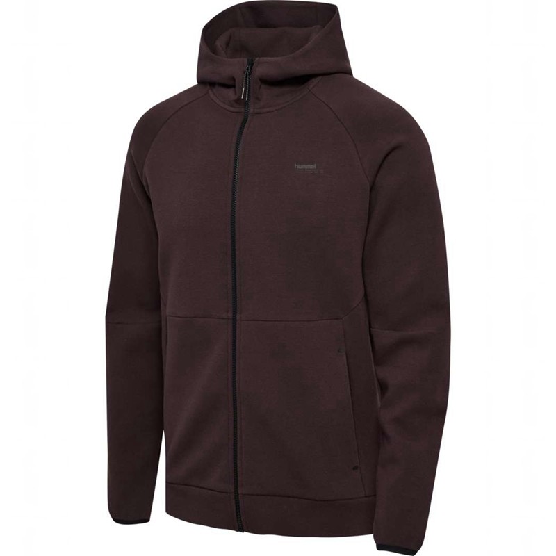 Hummel Tech Fleece Regular Zip Hoodie Herren Schokolade | 082898-946