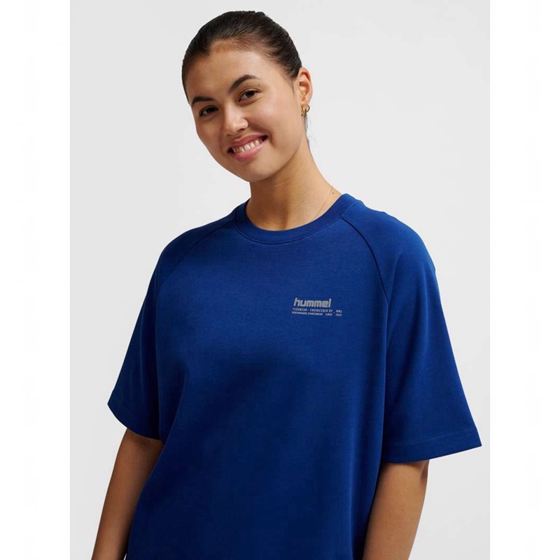 Hummel Tech Loose T-shirts Damen Blau | 770478-682