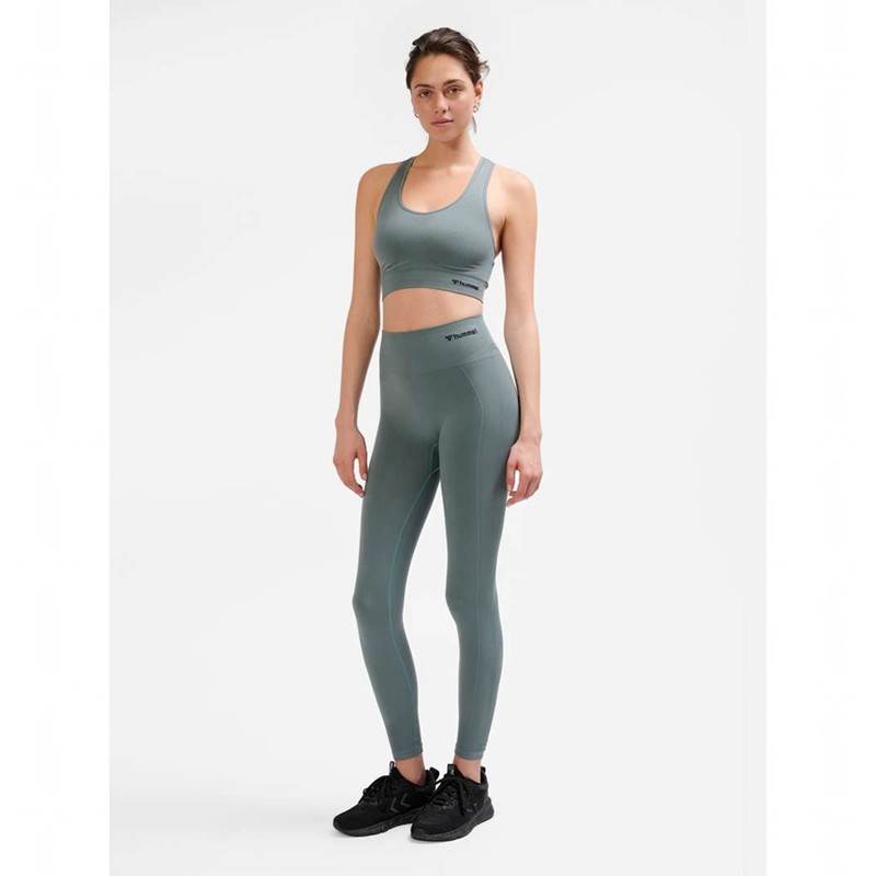 Hummel Tif Seamless High Waist Sneakers Damen Grau | 654277-391