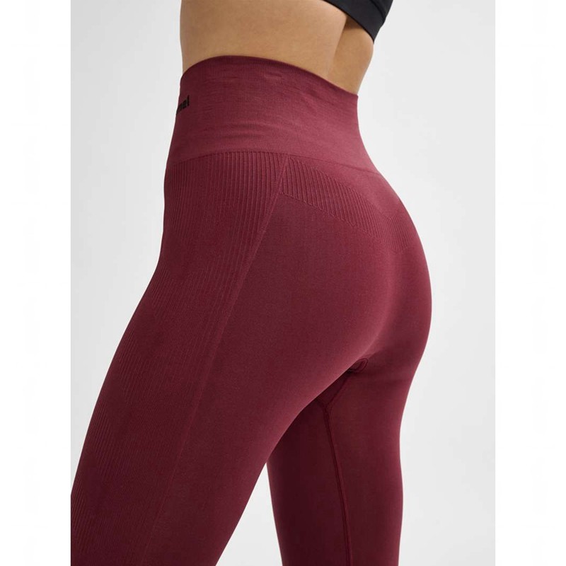 Hummel Tif Seamless High Waist Sneakers Damen Bordeaux | 933948-793