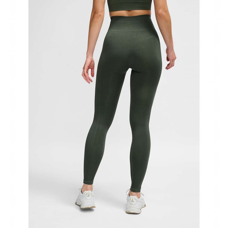 Hummel Tif Seamless High Waist Strumpfhose Damen Grün | 351474-059