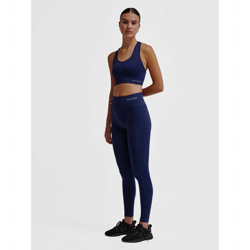 Hummel Tif Seamless High Waist Strumpfhose Damen Schwarz | 671995-056