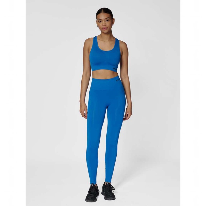 Hummel Tif Seamless High Waist Strumpfhose Damen Blau | 647771-289