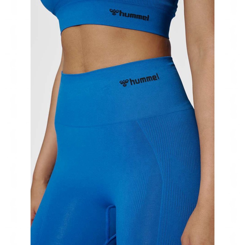Hummel Tif Seamless High Waist Strumpfhose Damen Blau | 647771-289