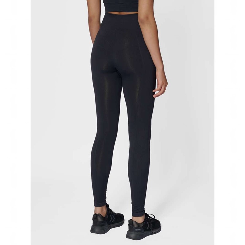 Hummel Tif Seamless High Waist Strumpfhose Damen Schwarz | 457541-565