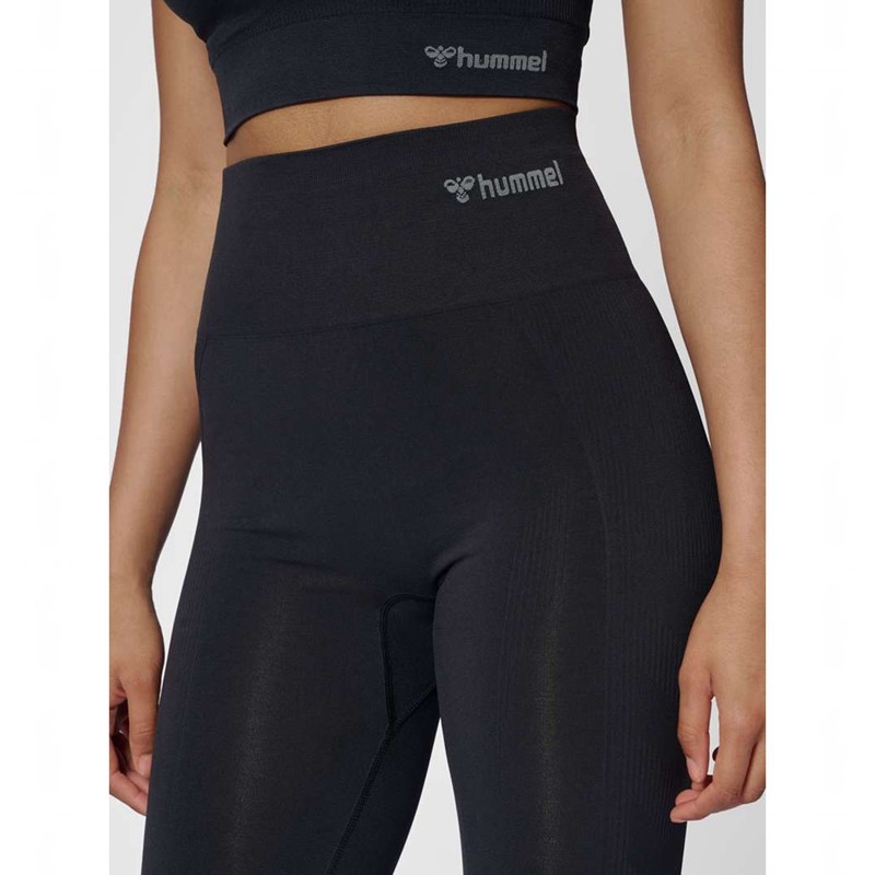 Hummel Tif Seamless High Waist Strumpfhose Damen Schwarz | 457541-565