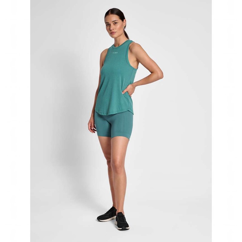 Hummel Tif Seamless Kurze Hose Damen Blau | 464167-697
