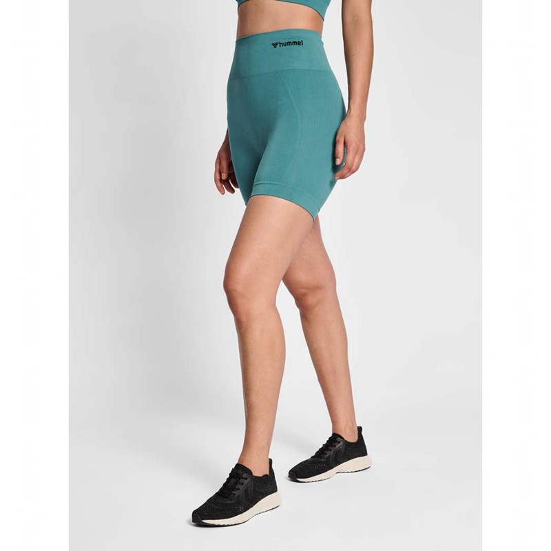 Hummel Tif Seamless Kurze Hose Damen Blau | 464167-697