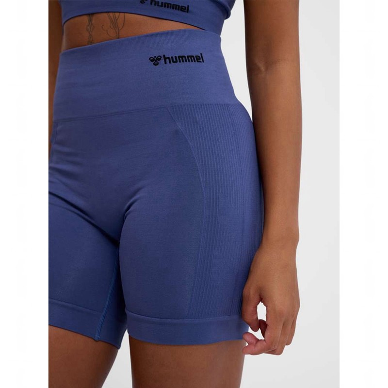 Hummel Tif Seamless Kurze Hose Damen Blau | 233831-386