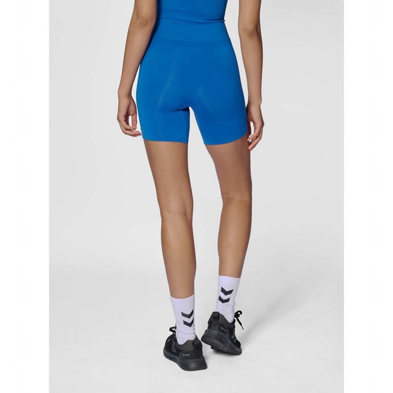 Hummel Tif Seamless Kurze Hose Damen Blau | 607696-376