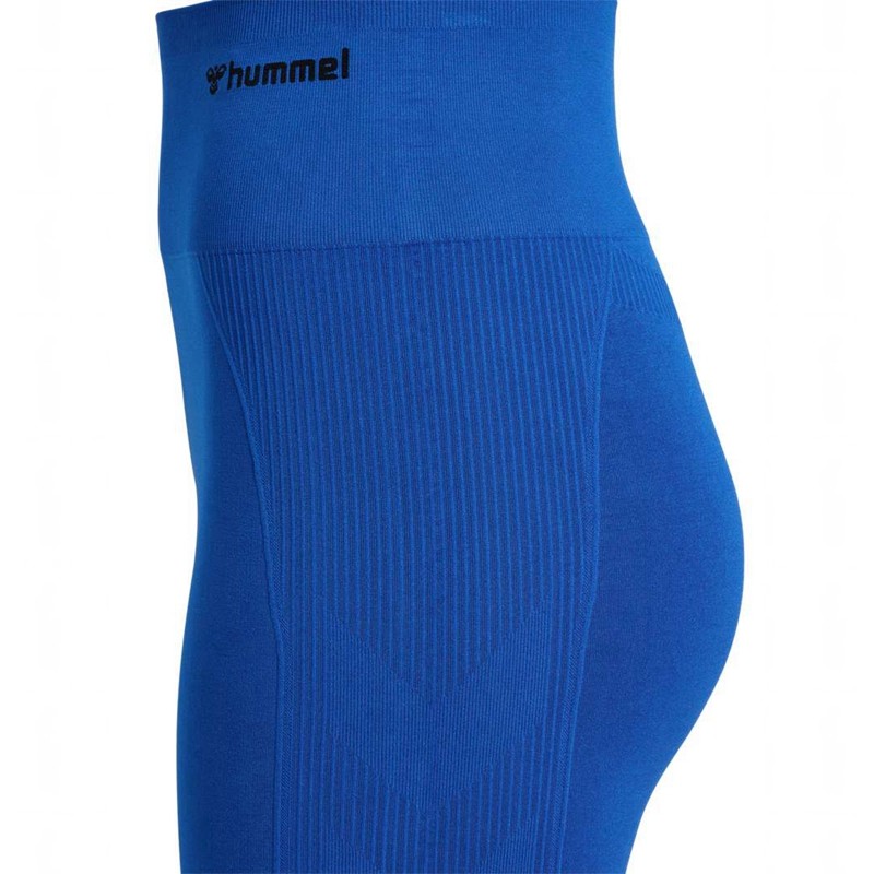 Hummel Tif Seamless Kurze Hose Damen Blau | 607696-376
