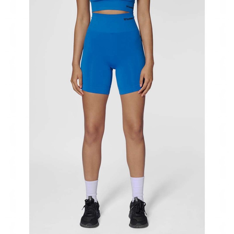 Hummel Tif Seamless Kurze Hose Damen Blau | 607696-376
