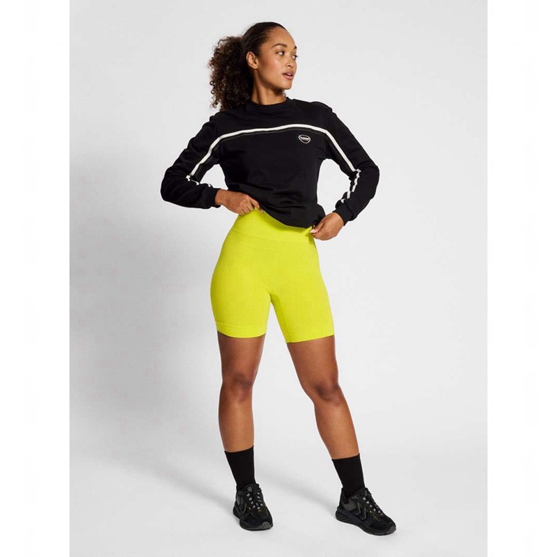 Hummel Tif Seamless Kurze Hose Damen Gelb | 649699-246