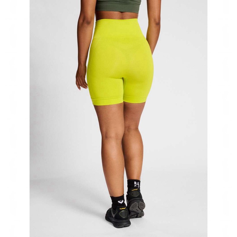 Hummel Tif Seamless Kurze Hose Damen Gelb | 649699-246