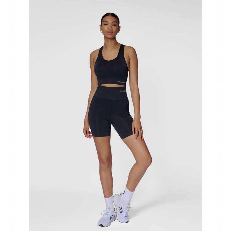 Hummel Tif Seamless Kurze Hose Damen Schwarz | 891453-490