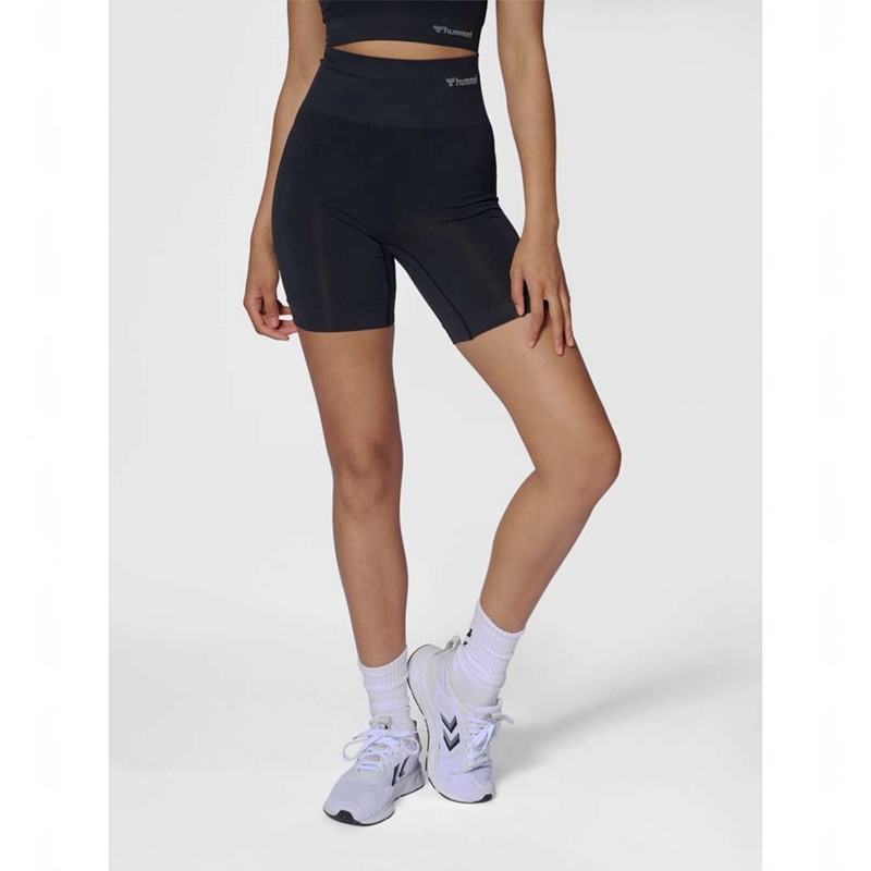 Hummel Tif Seamless Kurze Hose Damen Schwarz | 891453-490
