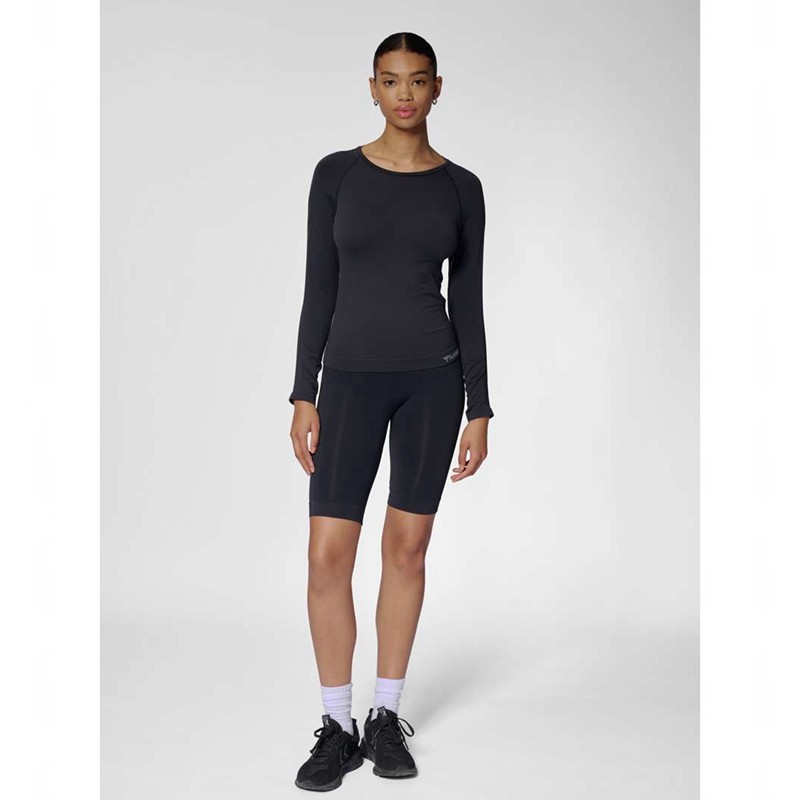 Hummel Tif Seamless L/S T-shirts Damen Schwarz | 995849-274