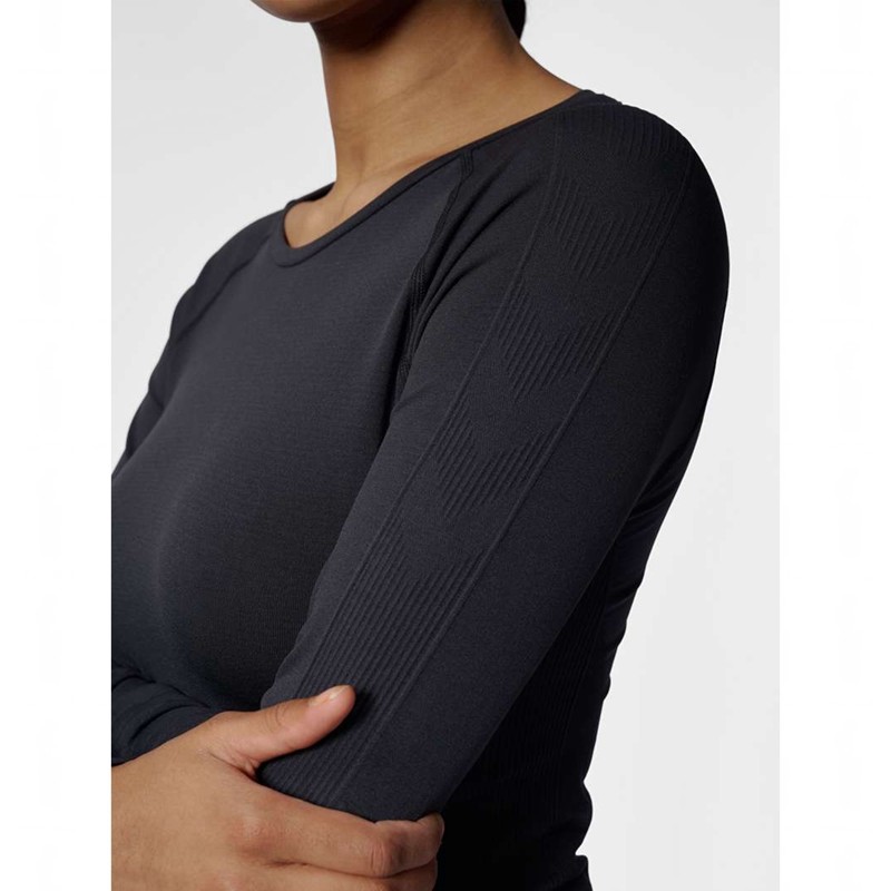 Hummel Tif Seamless L/S T-shirts Damen Schwarz | 995849-274