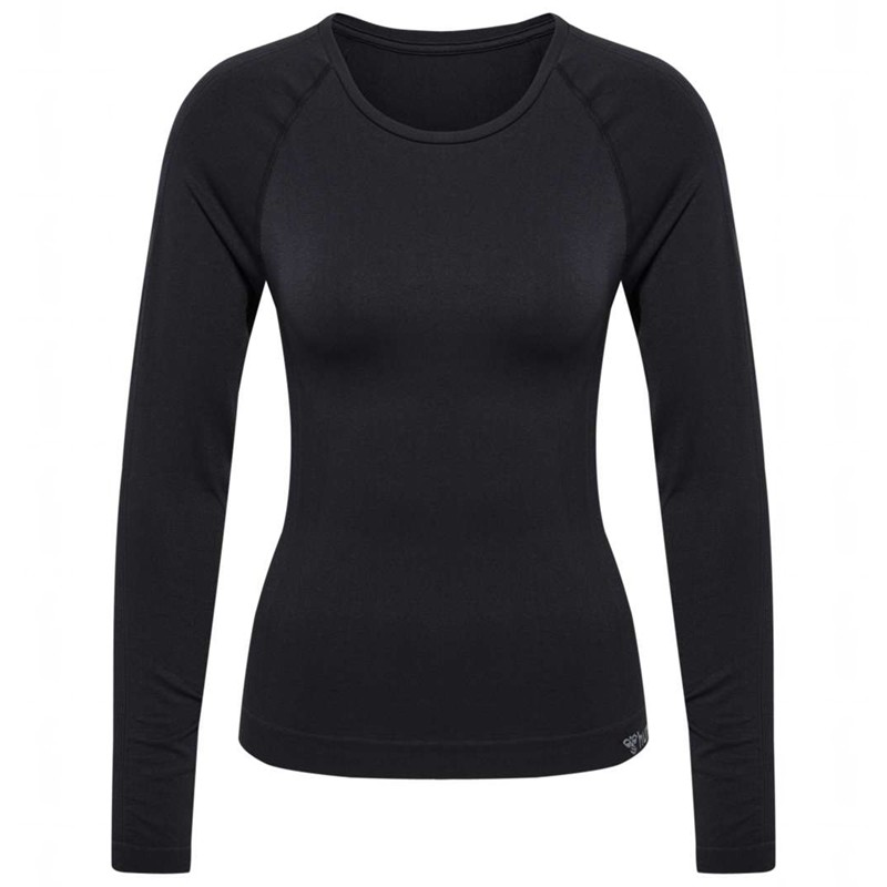Hummel Tif Seamless L/S T-shirts Damen Schwarz | 995849-274