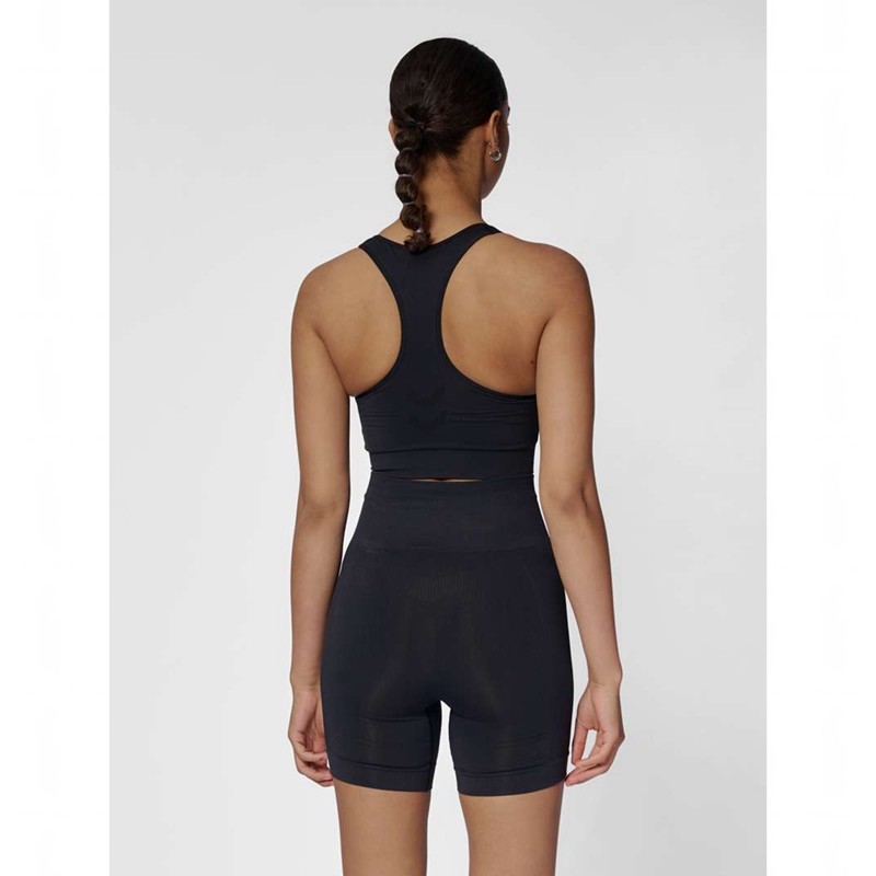 Hummel Tif Seamless Padded Sport BH Damen Schwarz | 811918-937
