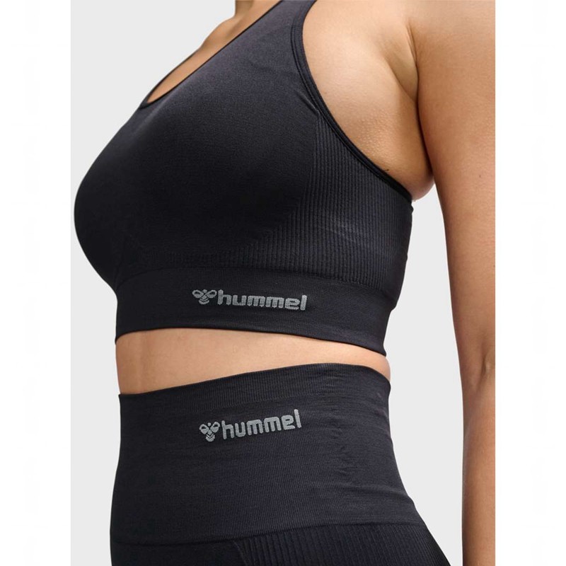 Hummel Tif Seamless Padded Sport BH Damen Schwarz | 811918-937