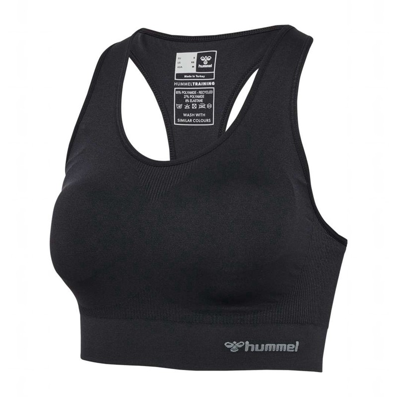 Hummel Tif Seamless Padded Sport BH Damen Schwarz | 811918-937