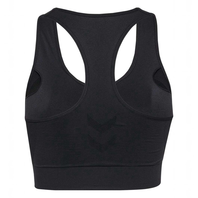 Hummel Tif Seamless Padded Sport BH Damen Schwarz | 811918-937