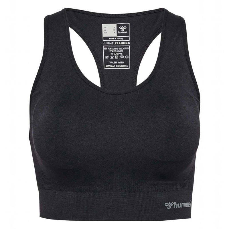 Hummel Tif Seamless Padded Sport BH Damen Schwarz | 811918-937