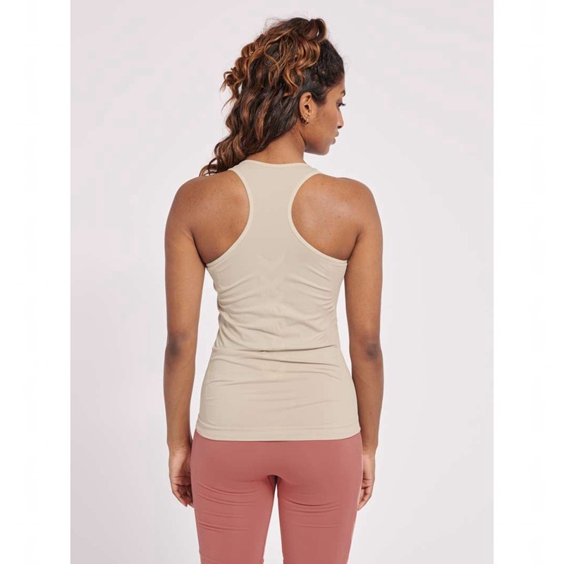 Hummel Tif Seamless Tanktop Damen Beige | 831325-746