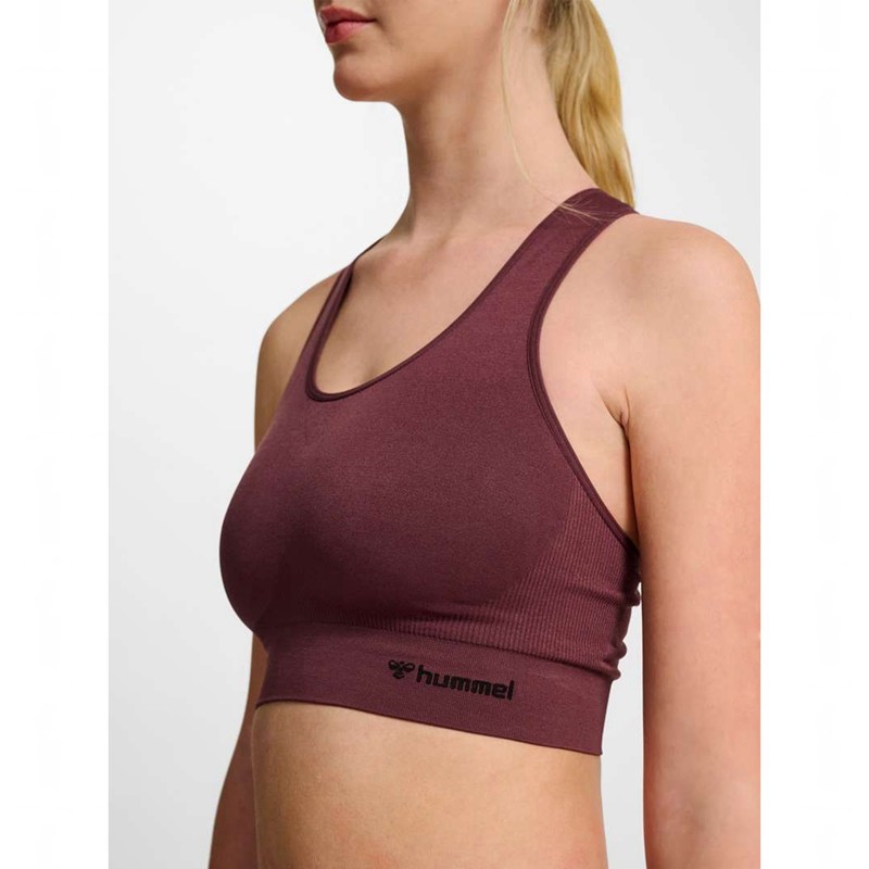 Hummel Tif Seamless Top Sport BH Damen Bordeaux | 035284-692