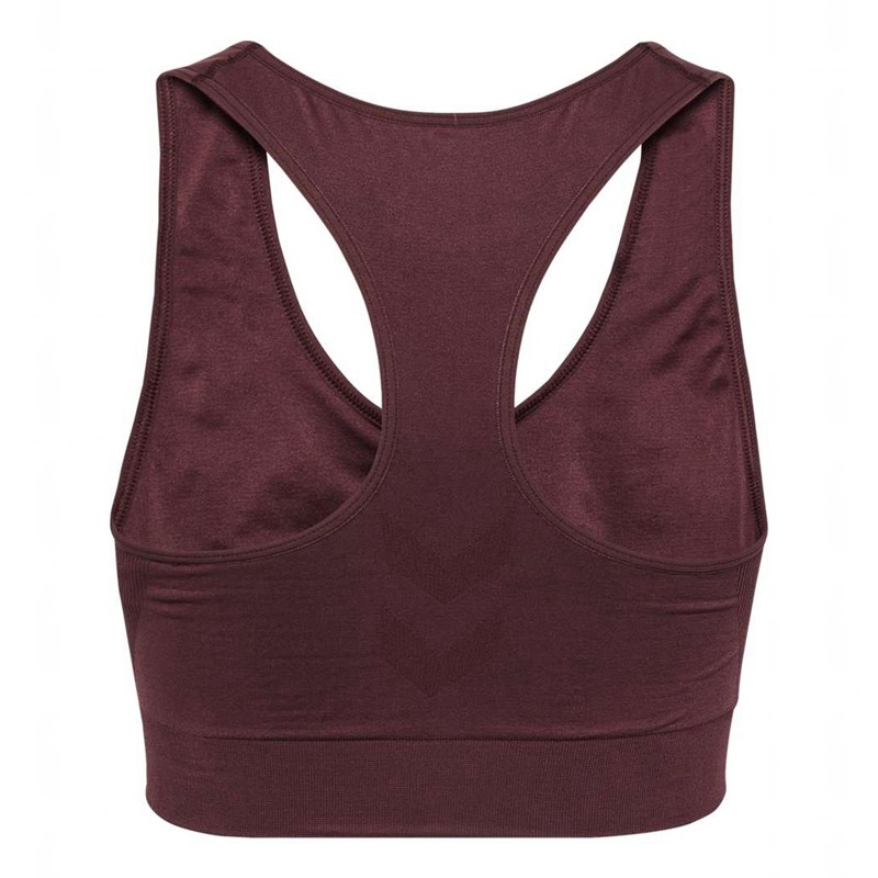 Hummel Tif Seamless Top Sport BH Damen Bordeaux | 035284-692