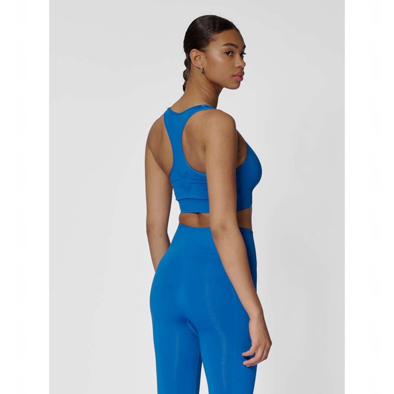 Hummel Tif Seamless Top Sport BH Damen Blau | 444452-769