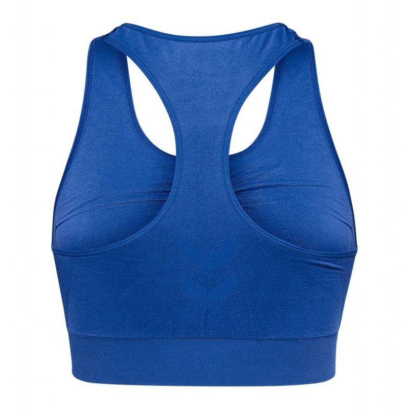 Hummel Tif Seamless Top Sport BH Damen Blau | 444452-769